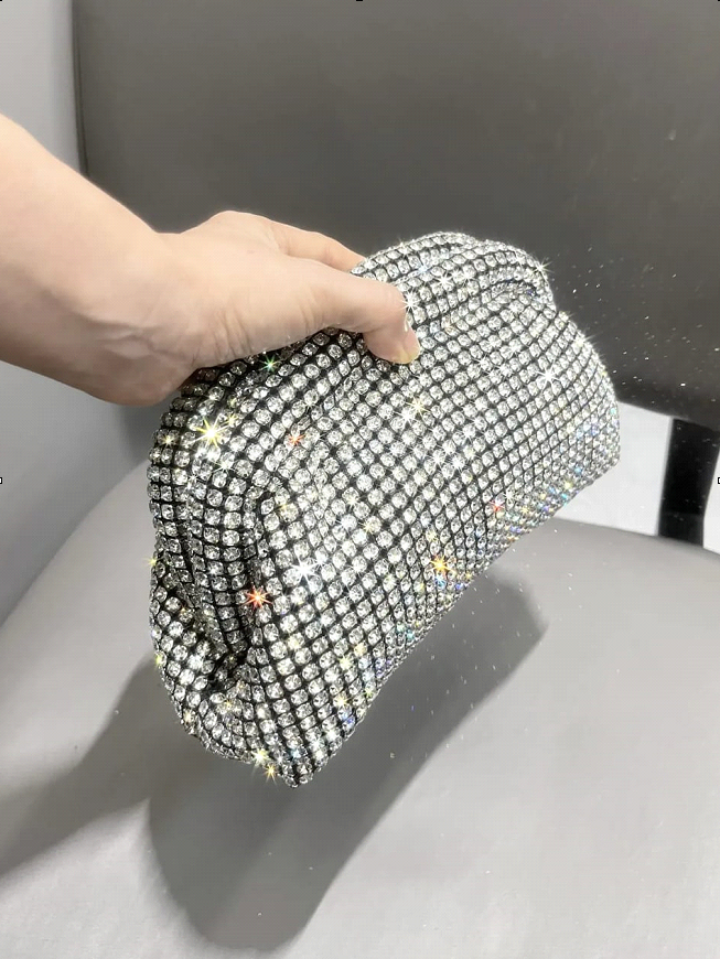 Glimmer Gem Glitter Clutch