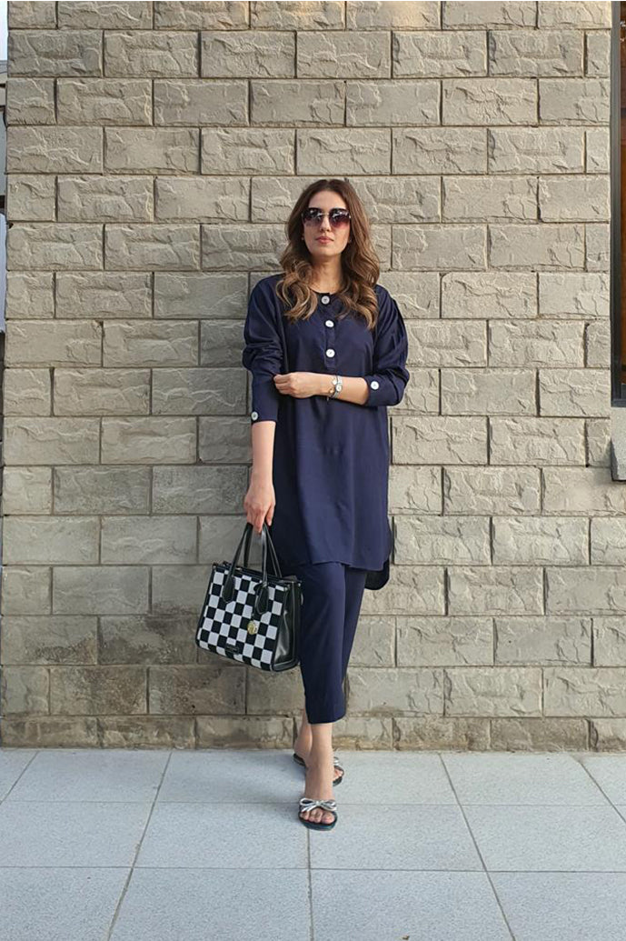 Navy blue dress