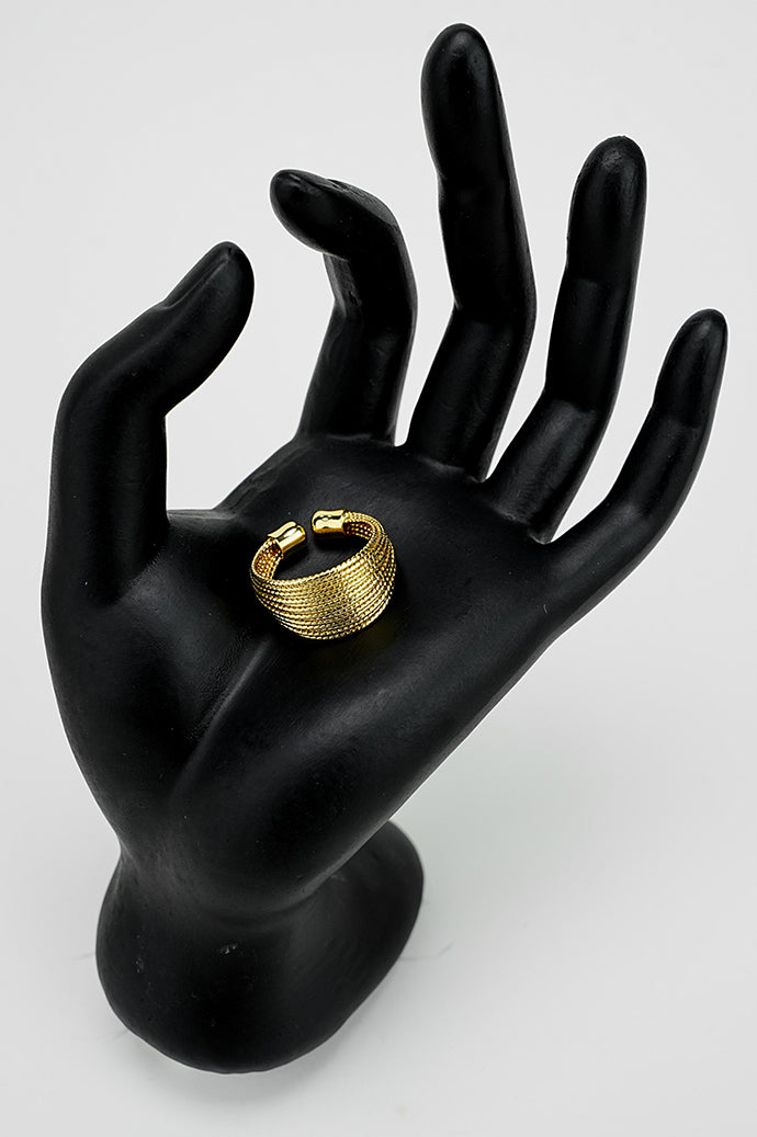 Gold Adjustable Ring – Future Style.pk