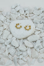 Penta Pearl Hoop Earrings