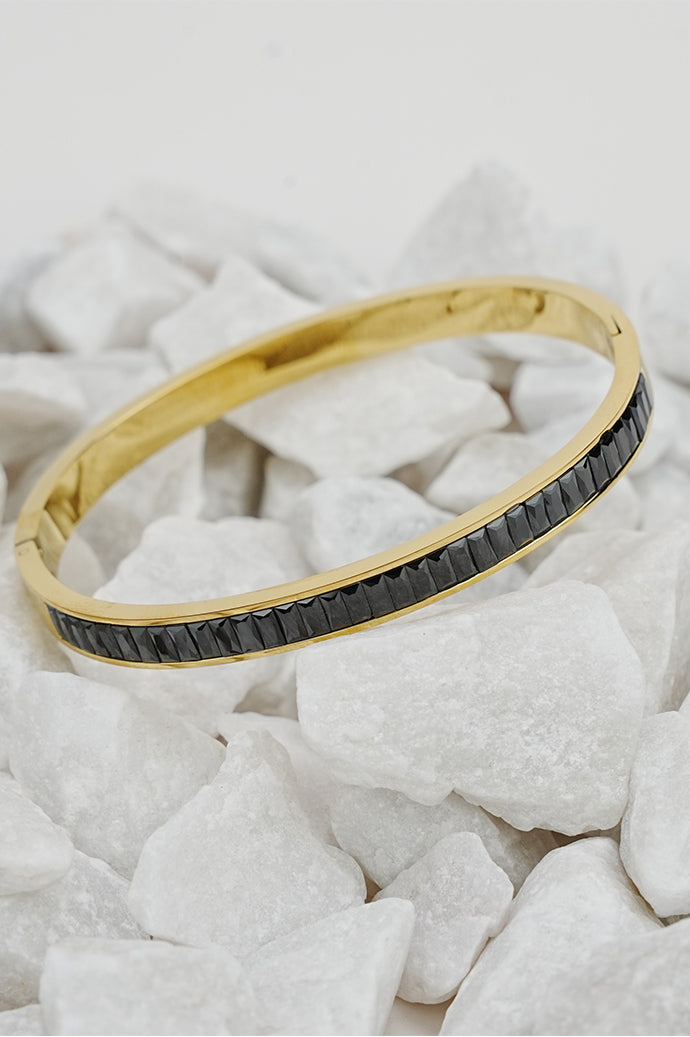 Multicolour Black stone bangles for women