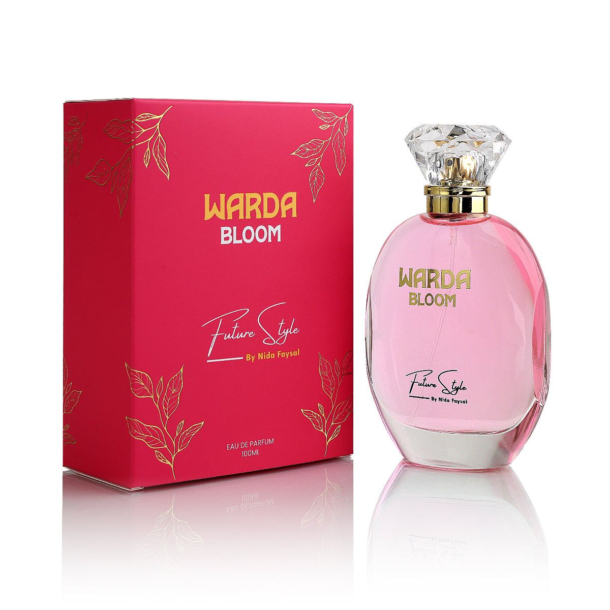 Warda Bloom floral perfume bottle by Future Style