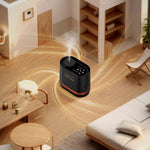 Aroma diffuser spreading fragrance through a living room, shown from above