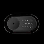 Top view of aroma diffuser touch panel with mist levels, smart mode and 1h 3h 6h 12h timer