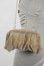 Shimmer rhinestone clutch bag for women, Future Style Pakistan