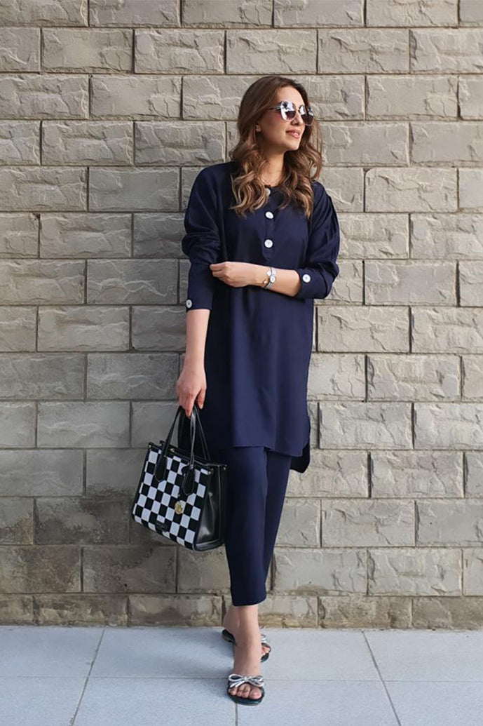 Navy blue dress