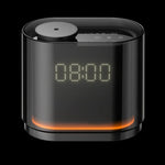 Black digital clock aroma diffuser with warm amber base light, Future Life Style Pakistan