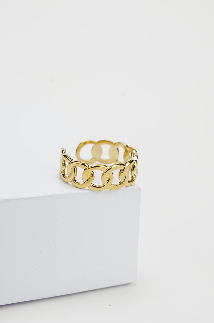 Golden Tranquility gold-tone ring for women