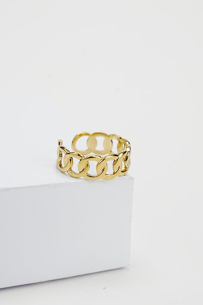 Golden Tranquility gold-tone ring for women
