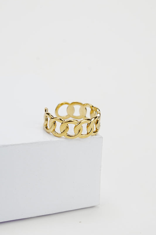 Golden Tranquility gold-tone ring for women